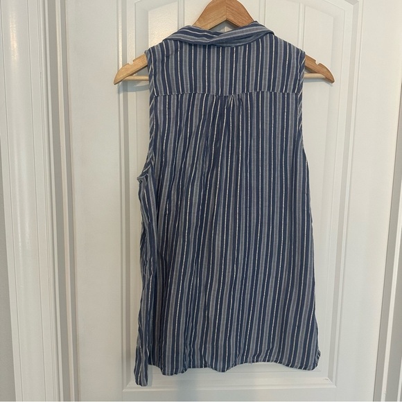 Aratta Silent Journey Anthropologie Embroidered Sleeveless Blouse Size Medium - Picture 4 of 9